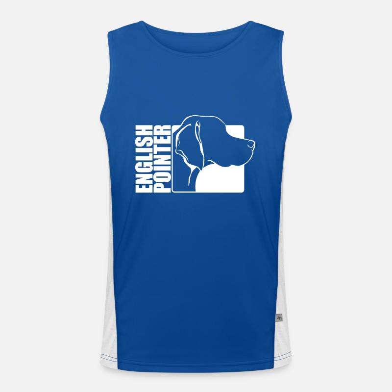 English Pointer Profil Hunde Hund Wilsigns Funktionelles Kontrast-Tank Top für Männer 