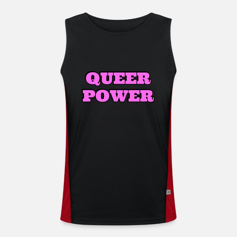 Queer Power Men's Functional Contrast Tank Top 