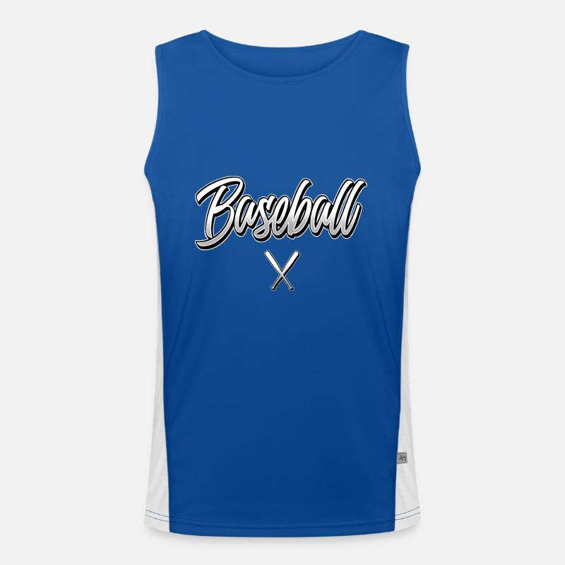Baseball Funktionelles Kontrast-Tank Top für Männer 