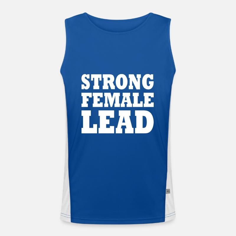 Strong female lead Men's Functional Contrast Tank Top 
