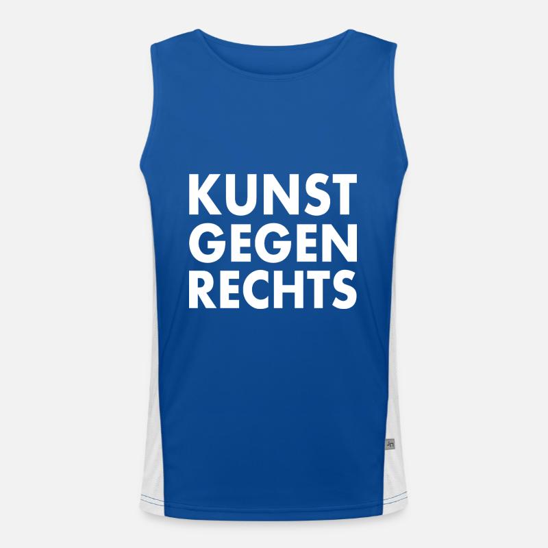 Art against the Right Men's Functional Contrast Tank Top 
