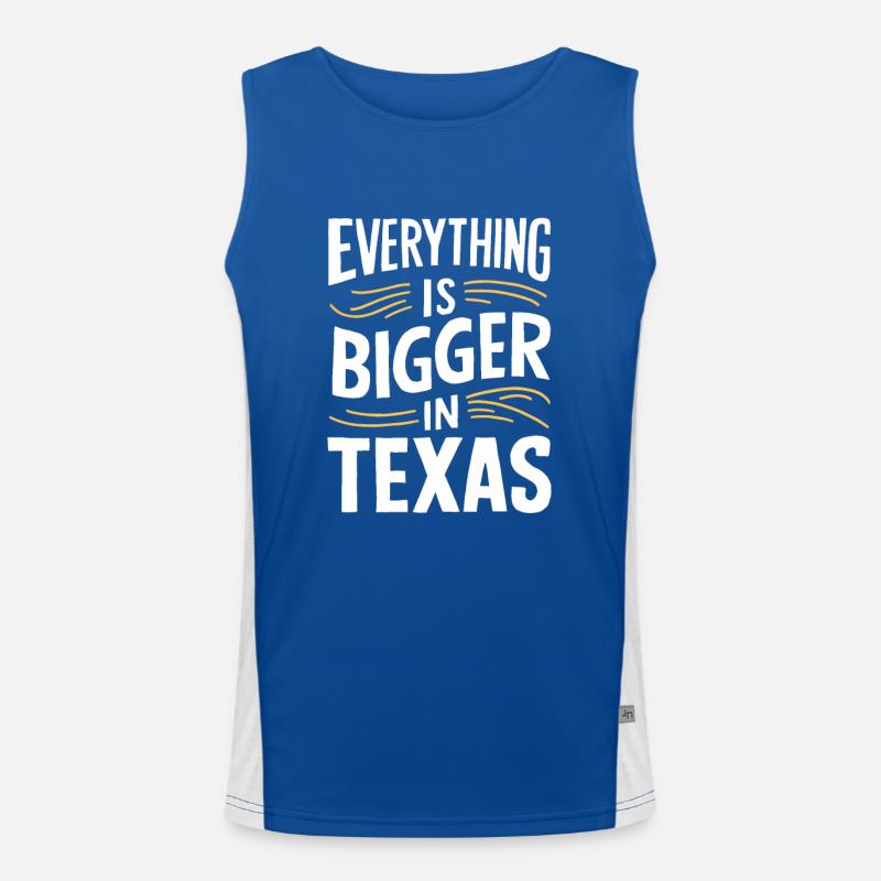 Texas State Texaner Texas Funktionelles Kontrast-Tank Top für Männer 