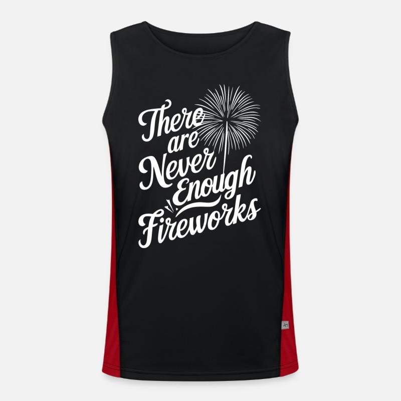 Pyrotechnics Fireworks Pyrotechnics - Men's Functional Contrast Tank Top - black/red