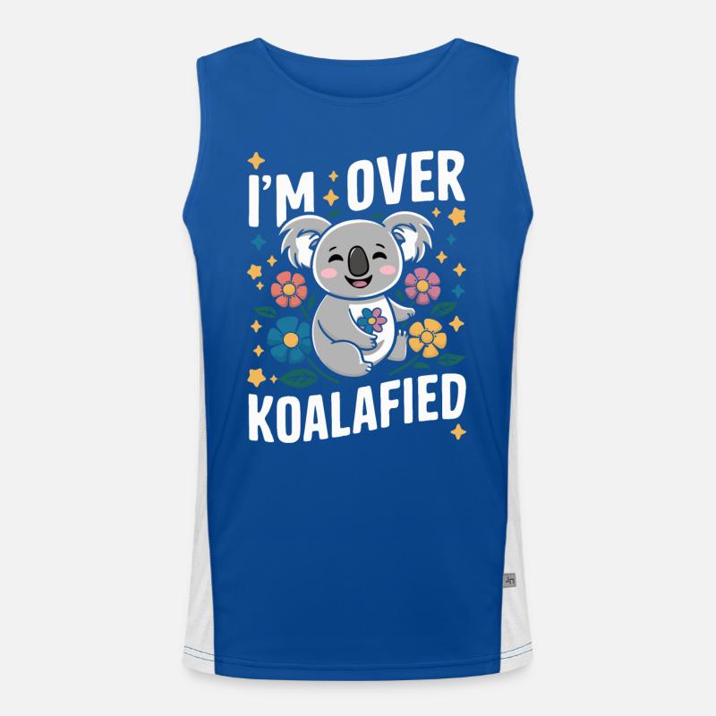 Koala Koalas Koalabär Tier Funktionelles Kontrast-Tank Top für Männer 