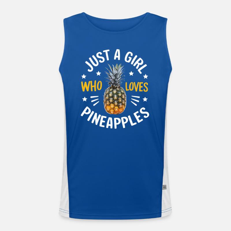 Ananas Fruit tropical hawaïen Débardeur respirant contrasté Homme 