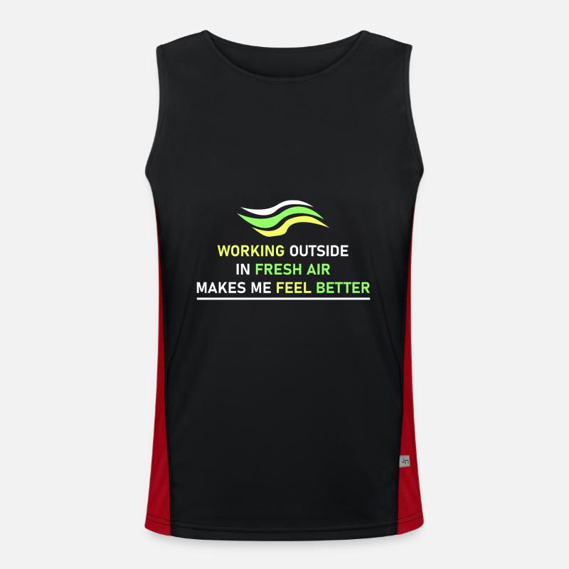 Arbeit im Freien Funktionelles Kontrast-Tank Top für Männer 