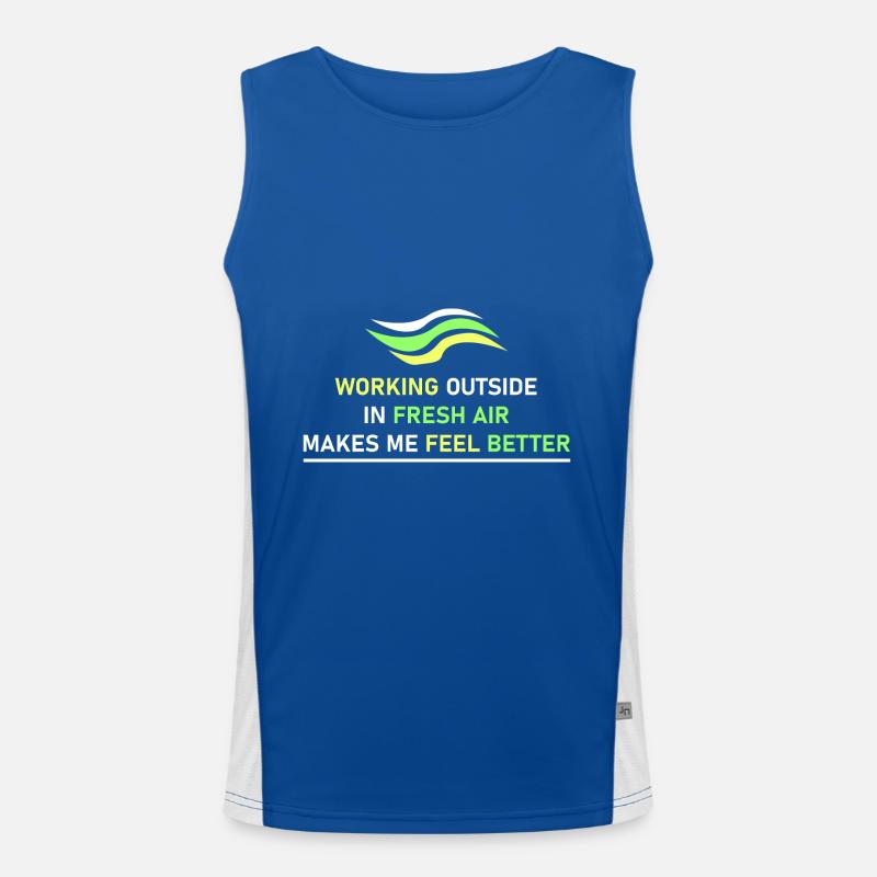 Outdoor work Men's Functional Contrast Tank Top 