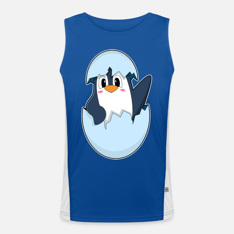 Penguin Eggshell Men's Functional Contrast Tank Top 
