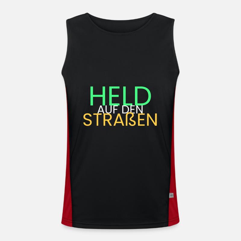 Held auf den Straßen Funktionelles Kontrast-Tank Top für Männer 