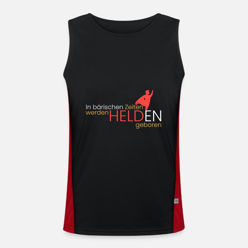 Im bärischen werden Helden Funktionelles Kontrast-Tank Top für Männer 