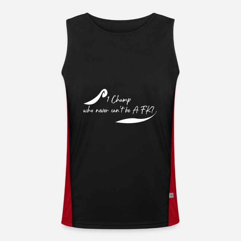 Which champ is never AFK? Men's Functional Contrast Tank Top 