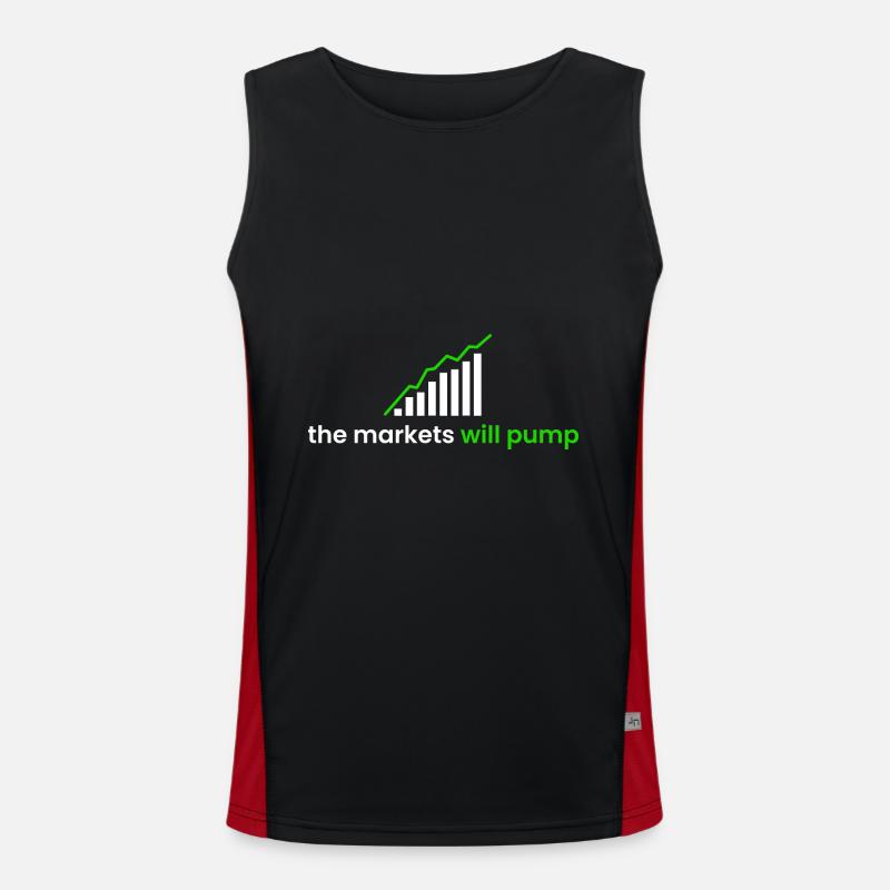 die Märkte werden pumpen Funktionelles Kontrast-Tank Top für Männer 