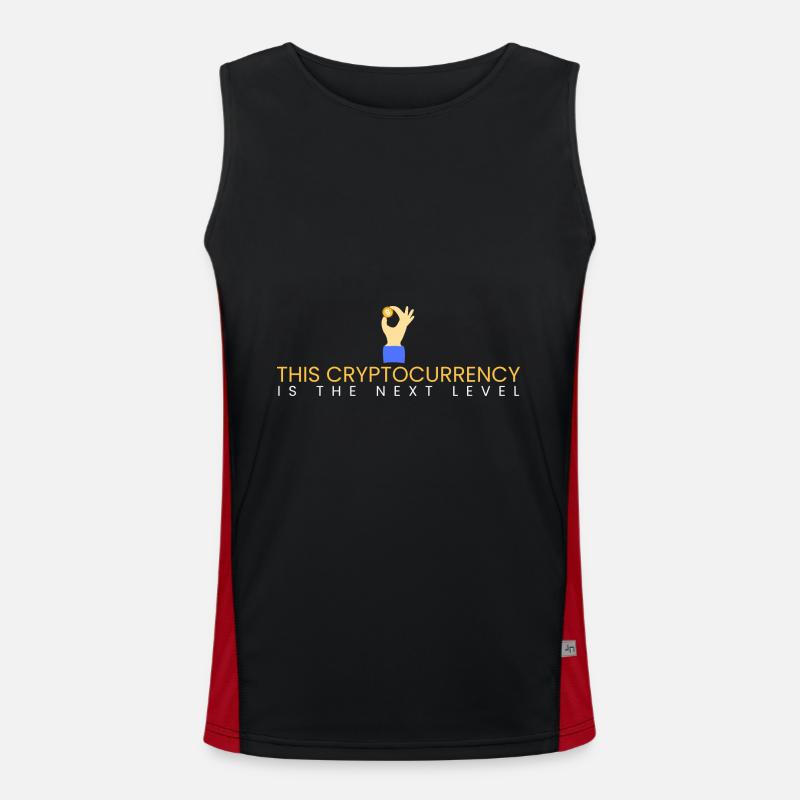 this cryptocurrency is the next level Men's Functional Contrast Tank Top 
