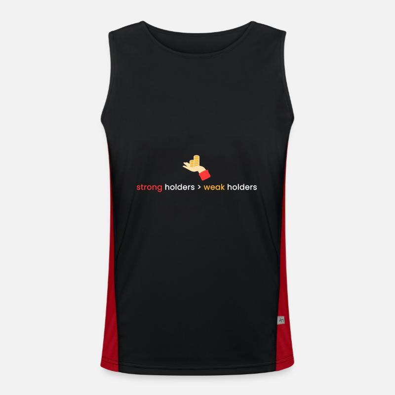 strong holders > weak holders Men's Functional Contrast Tank Top 