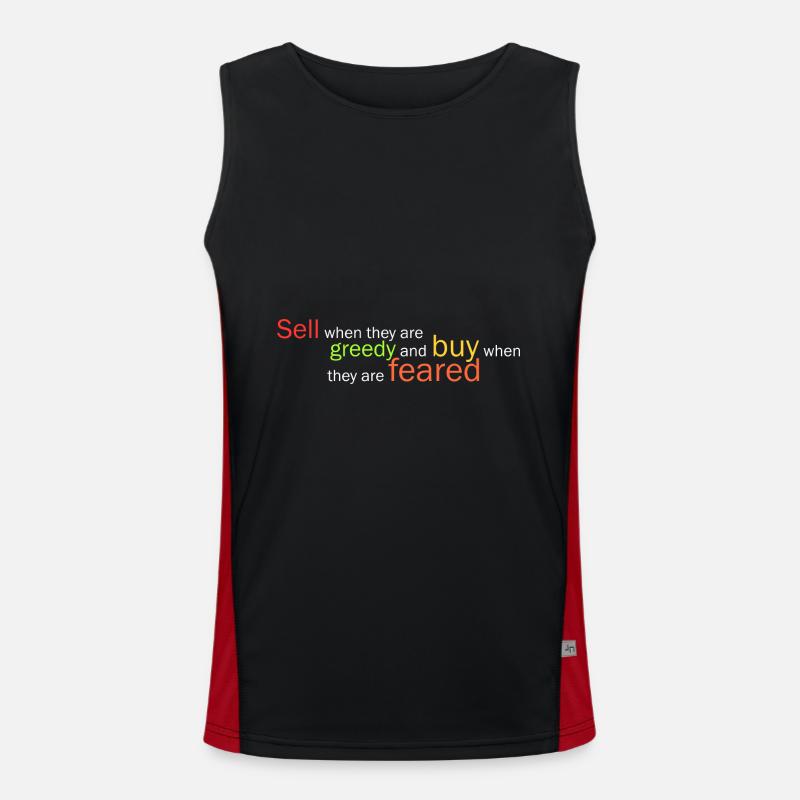 Sell when they are greedy and... Men's Functional Contrast Tank Top 