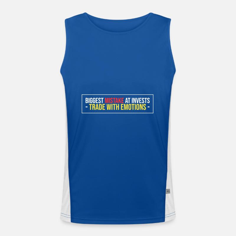 größter Fehler bei Invests Funktionelles Kontrast-Tank Top für Männer 