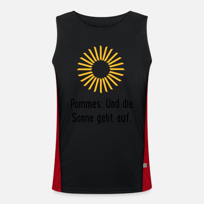 French fries Men's Functional Contrast Tank Top 