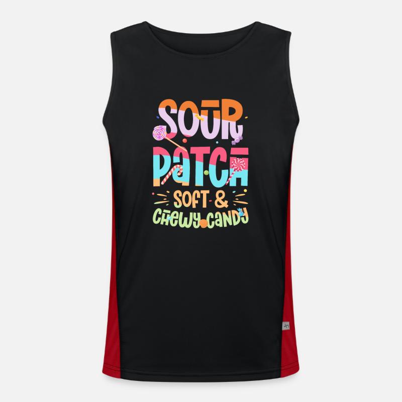 Sour Patch Soft And Candy Naschen Süßigkeiten Débardeur respirant contrasté Homme 
