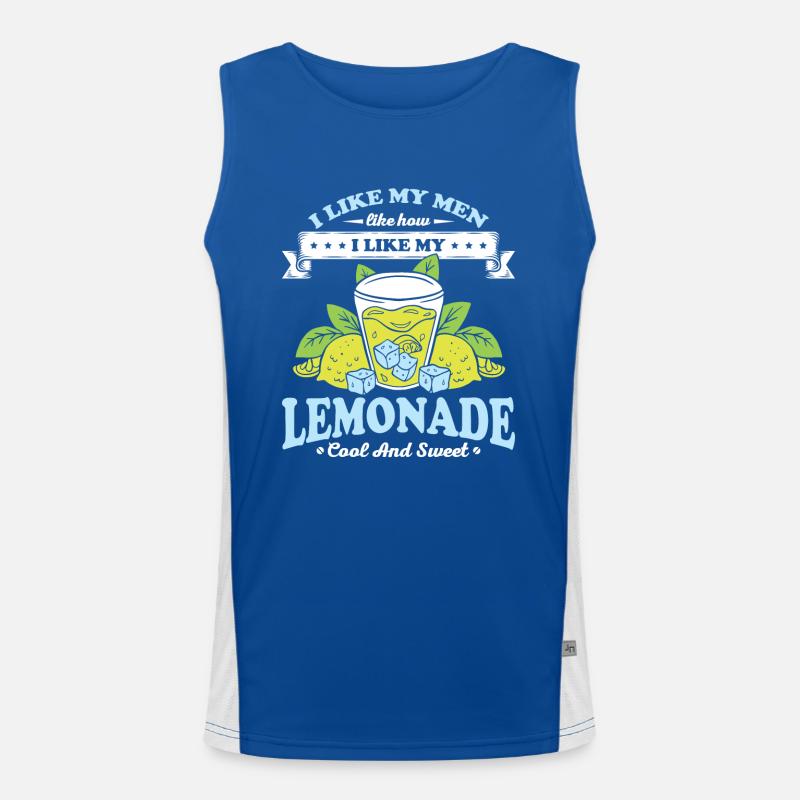 Limonade Cool Und Süß Ehemann Ehefrau Geschenk Funktionelles Kontrast-Tank Top für Männer 