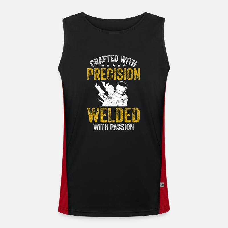 Crafted Precision Welded Passion Welding Machine Men's Functional Contrast Tank Top 