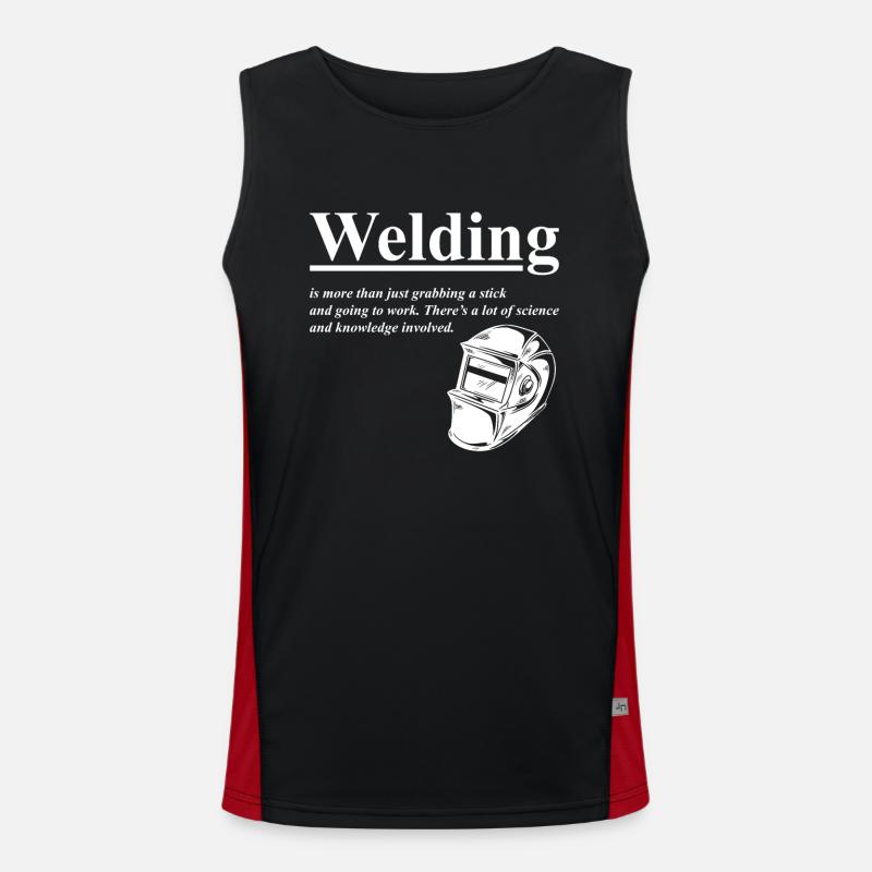 Welding Definition Funktionelles Kontrast-Tank Top für Männer 