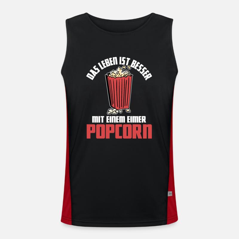 Live Better Seau Popcorn Carnaval Costume Débardeur respirant contrasté Homme 