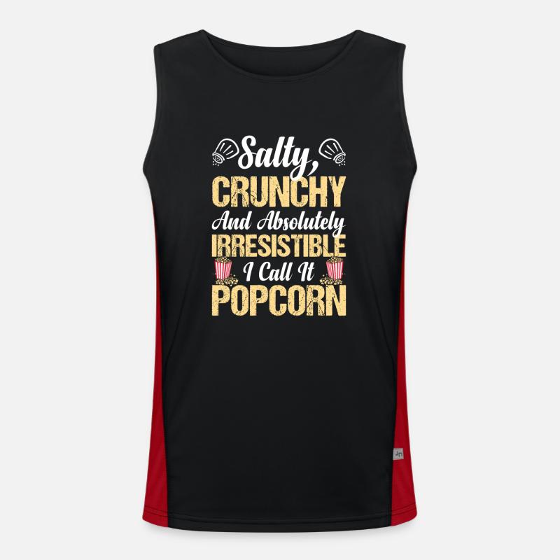 Salty Crunchy Popcorn Popped Corn Butter Pop-corn Funktionelles Kontrast-Tank Top für Männer 