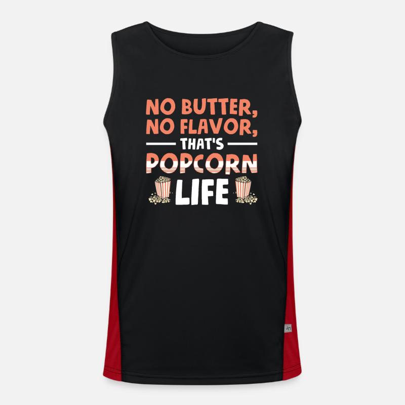 Butter Flavor Popcorn Life Pop-corn Gift Men's Functional Contrast Tank Top 