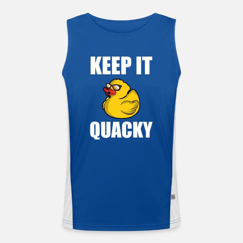 Keep It Quacky - Gummientchen Rubber Duck Duckie Débardeur respirant contrasté Homme 