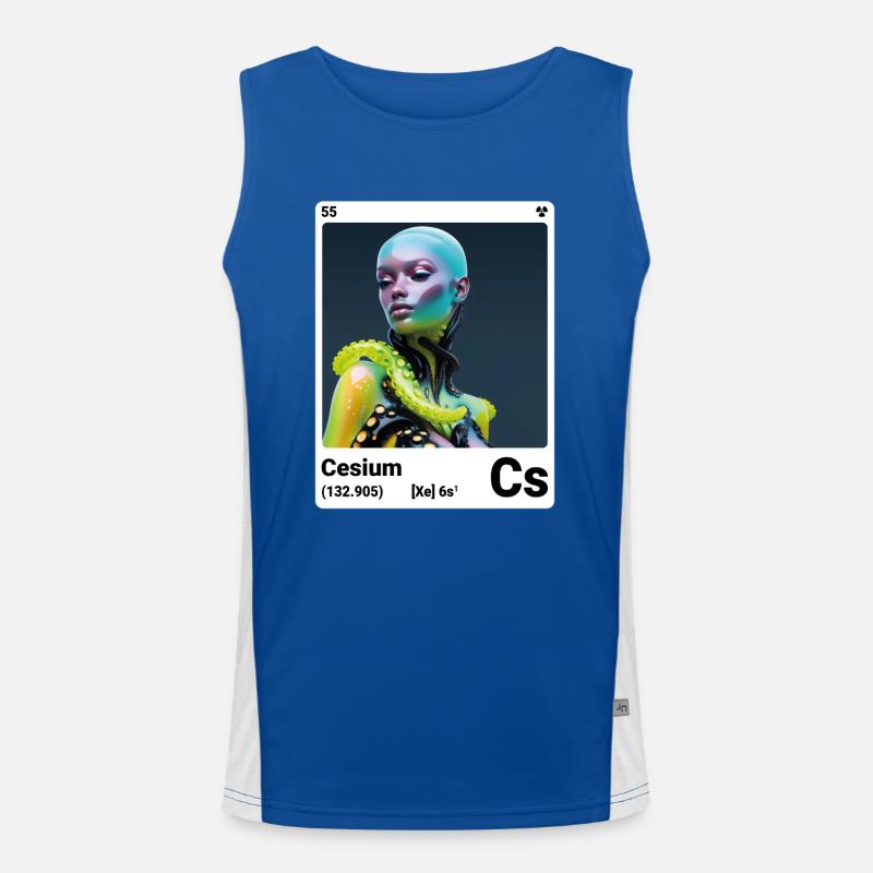 AI am Cäsium (wt) Funktionelles Kontrast-Tank Top für Männer 