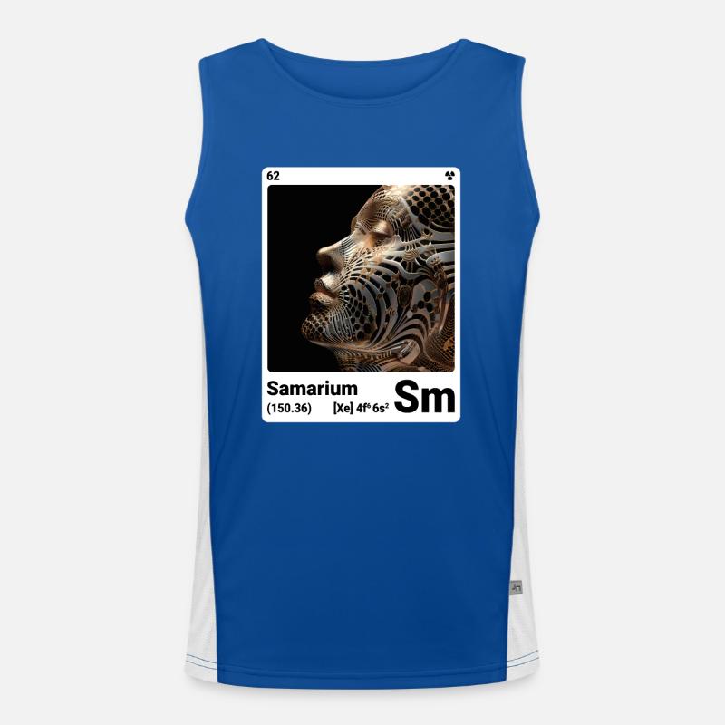 AI am Samarium (at) Funktionelles Kontrast-Tank Top für Männer 