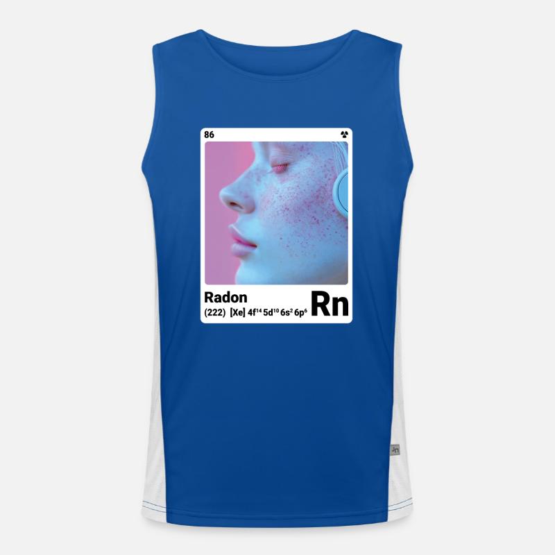 AI am Radon (wt) mode périodique style nerd Débardeur respirant contrasté Homme 