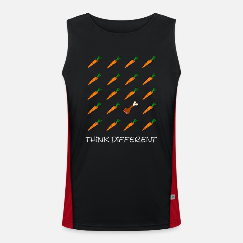 Think different Funktionelles Kontrast-Tank Top für Männer 