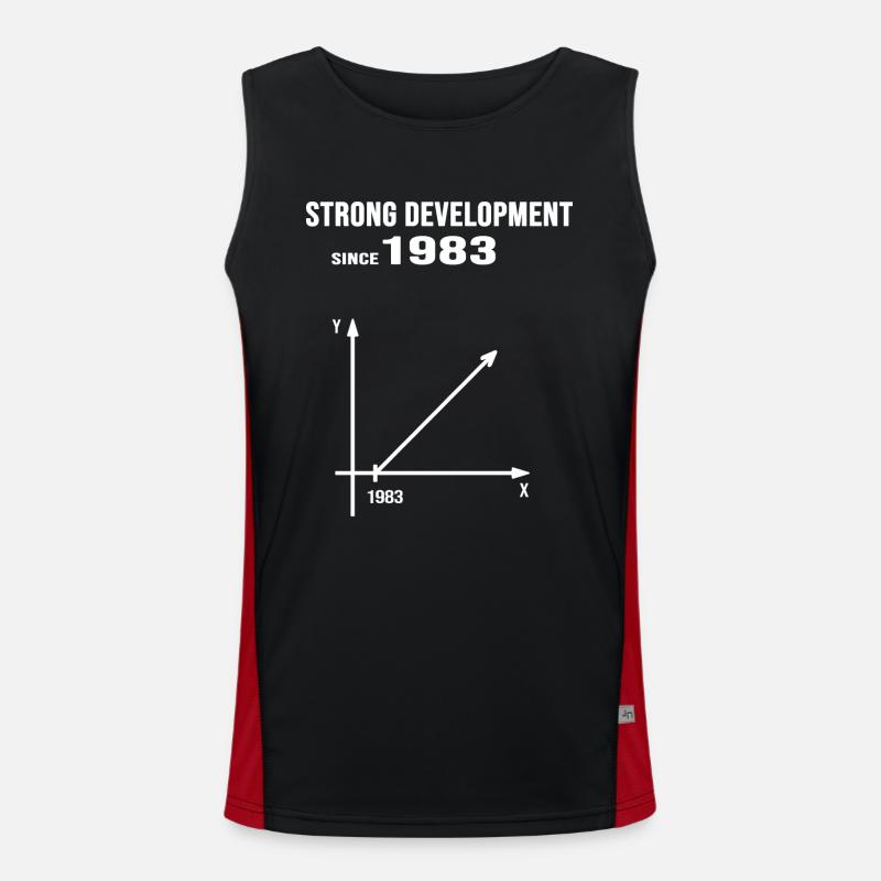 1983 Anniversaire Strong Development Débardeur respirant contrasté Homme 