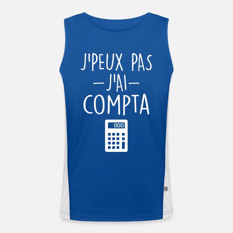 Comptable | Comptabilité | Compter | Chiffre Débardeur respirant contrasté Homme 