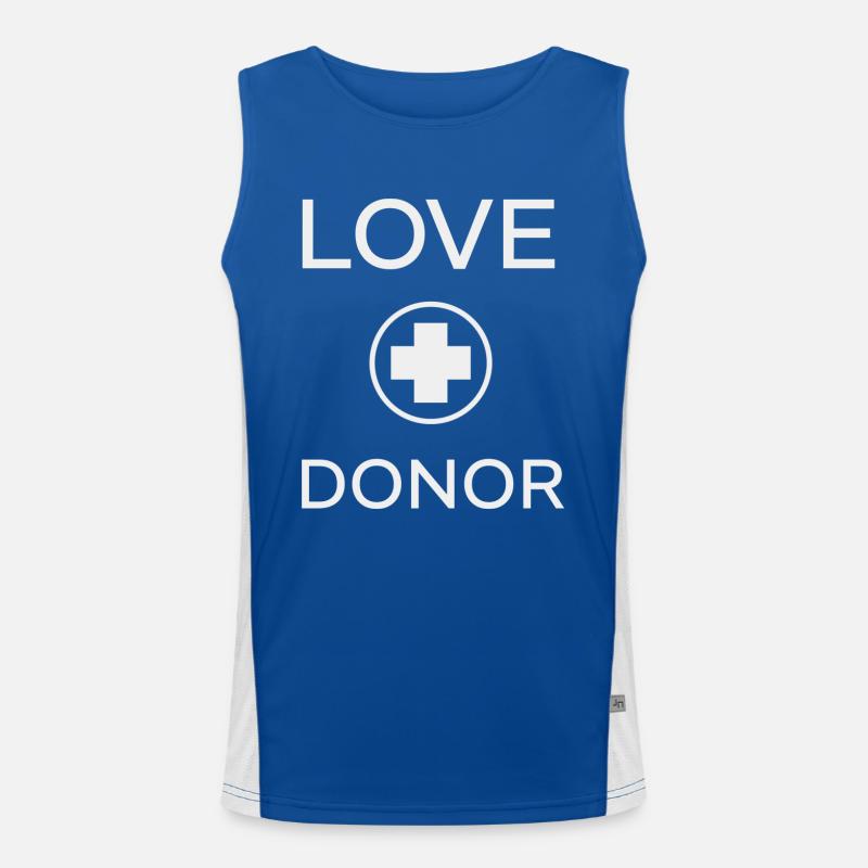 Liebe SPENDER Funktionelles Kontrast-Tank Top für Männer 