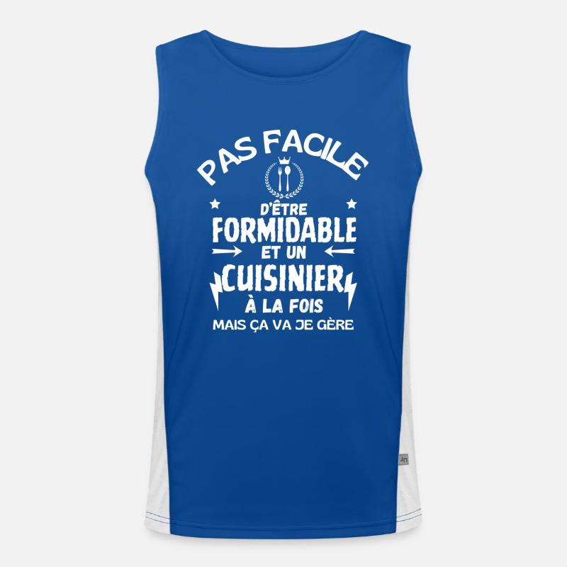 GREAT COOK Men's Functional Contrast Tank Top 