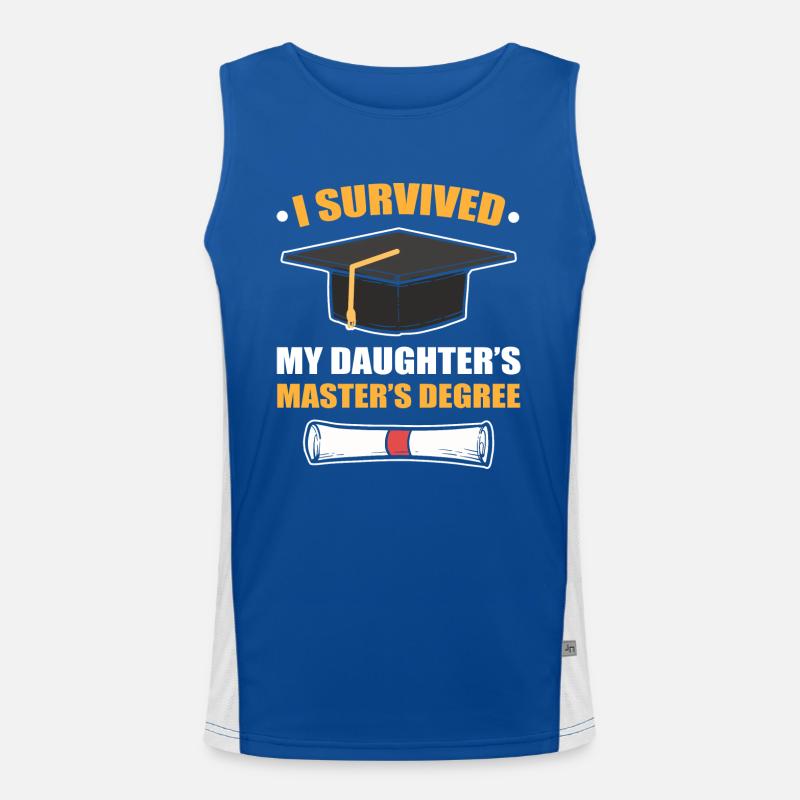 Master Studium Abschlussfeier Funktionelles Kontrast-Tank Top für Männer 