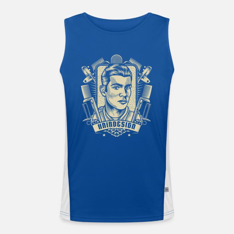 Barber Men's Functional Contrast Tank Top 