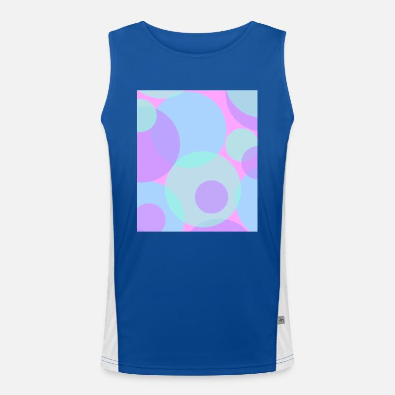 Points in pastel Men's Functional Contrast Tank Top 