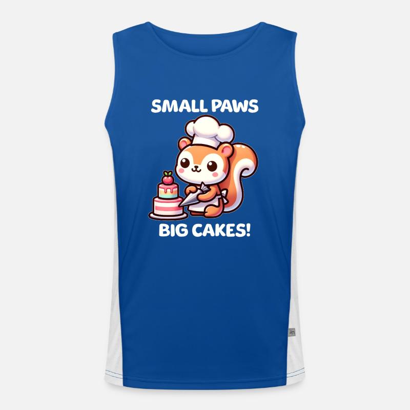 Gebäck Eichhörnchen Funktionelles Kontrast-Tank Top für Männer 