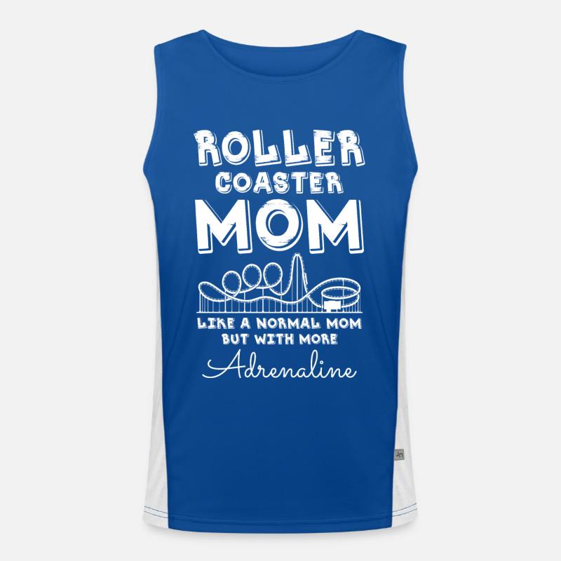 Roller Coaster Mom Men's Functional Contrast Tank Top 
