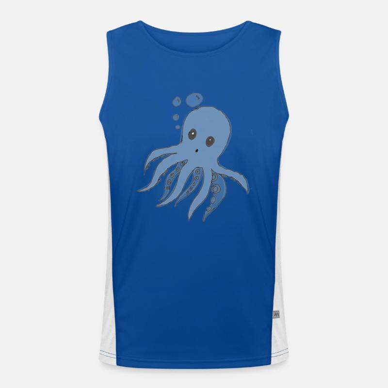 Octopus - dessin de poulpe Débardeur respirant contrasté Homme 
