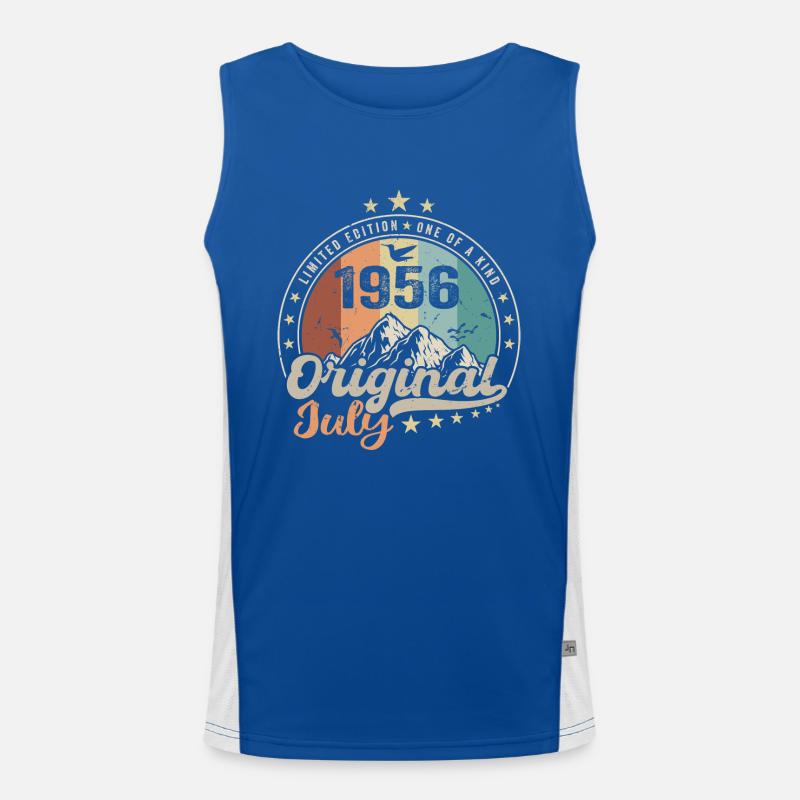 Juli 1956 Jubiläumsgeschenkidee Juli 1956 Funktionelles Kontrast-Tank Top für Männer 