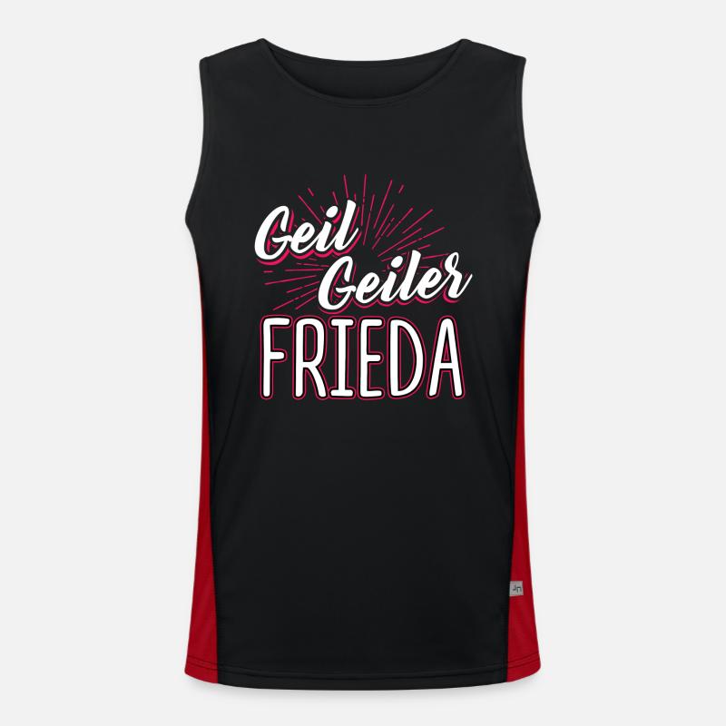 FRIEDA - Geil Funktionelles Kontrast-Tank Top für Männer 
