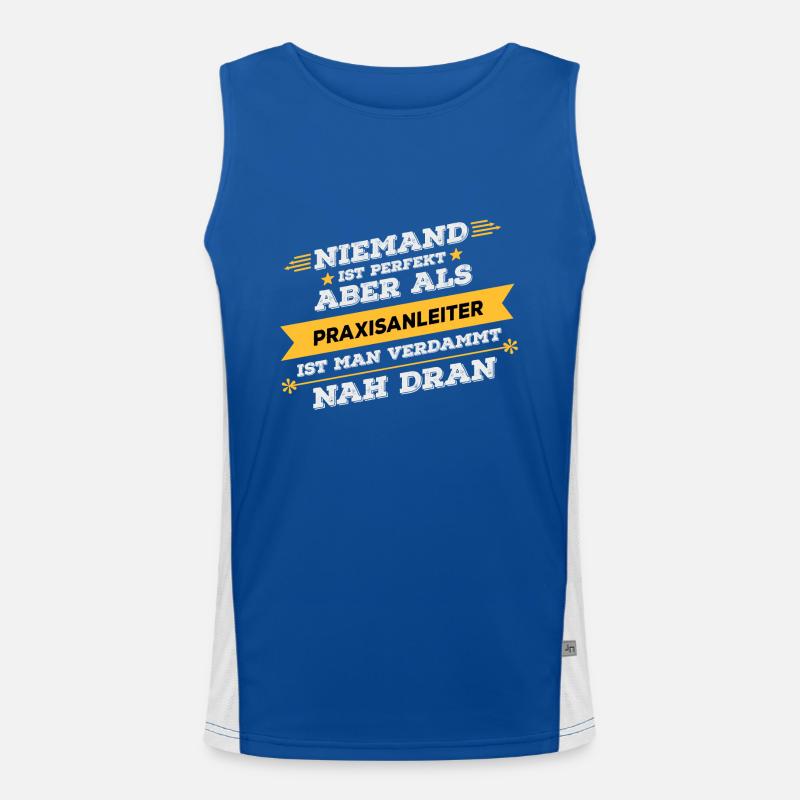 Praxisanleiter Beruf Geschenk Funktionelles Kontrast-Tank Top für Männer 