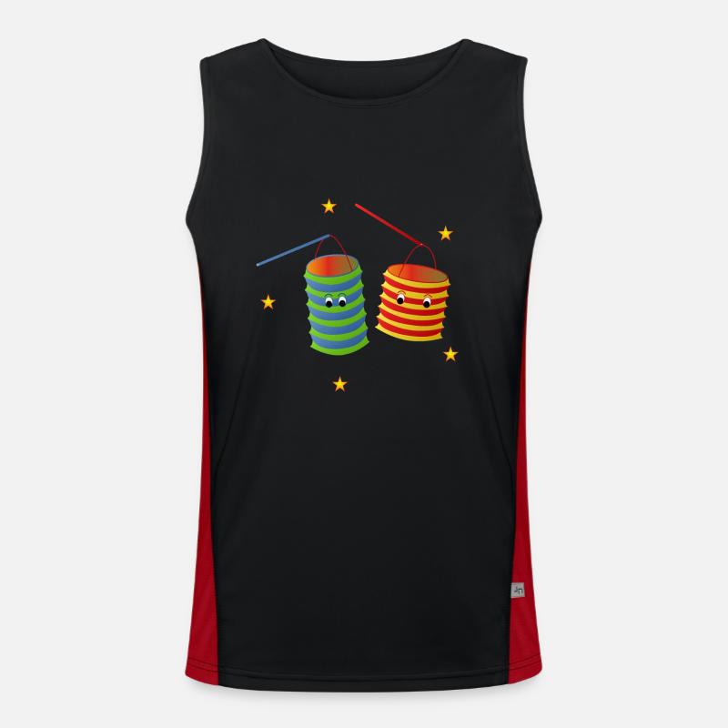 Laternenumzug Funktionelles Kontrast-Tank Top für Männer 