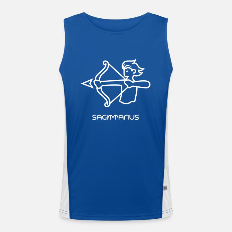 Sternzeichen Schütze Geschenk Sagittarius Geburt Funktionelles Kontrast-Tank Top für Männer 