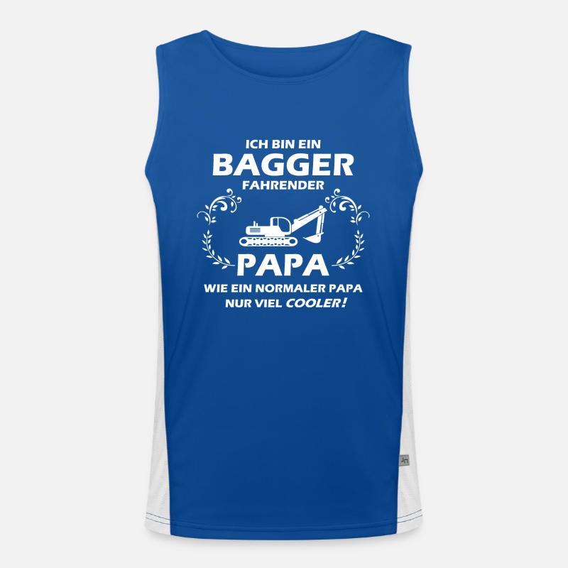 Bagger Papa Funktionelles Kontrast-Tank Top für Männer 