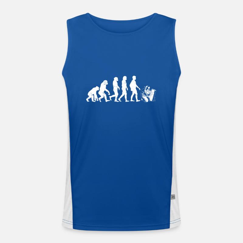 Schweißer evolution schweißen beruf job Funktionelles Kontrast-Tank Top für Männer 
